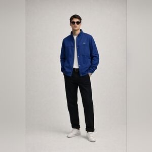 Lacoste Track Jacket Sport Activewear Line Blue Cokour Size L